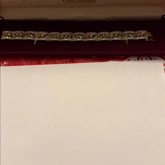 925 Italy gold Tennis bracelet - Picture 2 of 3
